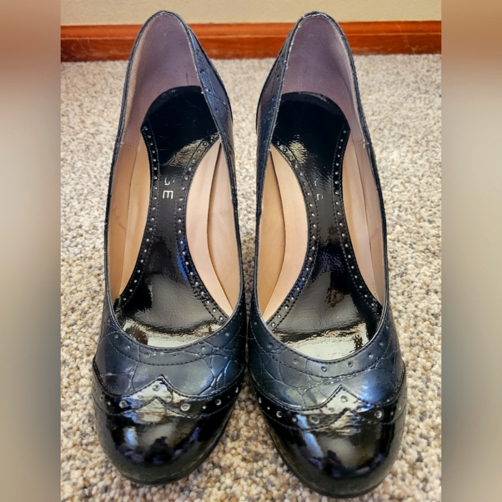 Rampage Black croc heels